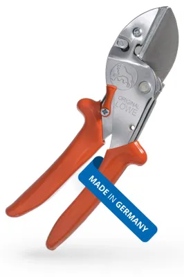 Produktbild von Original LÖWE 1 Profi Amboss Gartenschere 1.107 mit ergonomischer Griffform - robuste und scharfe Schere aus rostfreiem Stahl eignet sich ideal für Holzarten wie Eiche Buche Esche