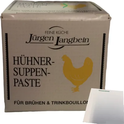 Produktbild von Jürgen Langbein Hühner-Suppen-Paste (50g Packung) + usy Block