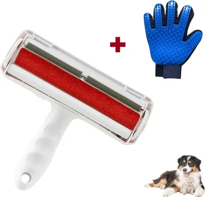 Image de Go Go Gadget – Élimination des poils d'animaux – Brosse pour chats – Attrape-poils – Brosse à épilation – Inclus un gant de soin