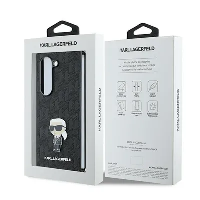 Produktbild von Karl Lagerfeld | KLHCZFD6SAPKINPKK | Back cover | Samsung | Galaxy Z Fold6 | Plastic | Black