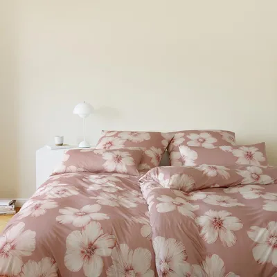 Produktbild von elegante Mako Jersey Bettwäsche Devine 135x200 cm + 80x80 cm rouge