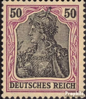 Produktbild von Briefmarken Deutsches Reich 1915 Mi 91II x Kriegsdruck mit Falz Germania