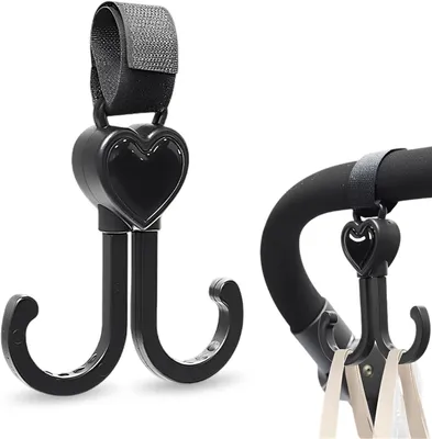 Imagen del producto de Gancho para cochecito , universal, práctico sistema de sujeción para bolsos