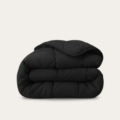 Produktbild von HappyBed - 140x200 cm - Waschbare Bettdecke ohne Bezug - Bedruckte Bettdecke ohne Bezug - Bettwäsche - Schwarz