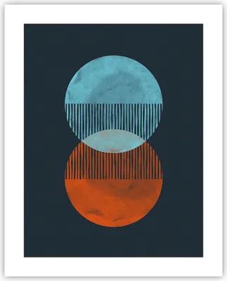 Produktbild von Poster - Poster ohne Rahmen - Geometrie Abstraktion Minimalismus - 40x50 cm - Wand Bild - Wanddeko - Wandbilder - Kunstposter - Wandposter - Bilder - Kunstdruck - Wanddekoration - P2XPA40x50-5042