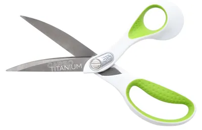 Gebogene Schere, 9", Titanium, mehrfarbig, 10,16 x 29,21 x 2,54 cm