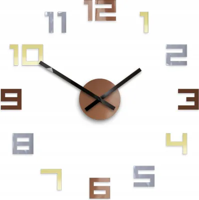 Produktbild von DIGI Wanduhr Metallic 50cm Einzigartig