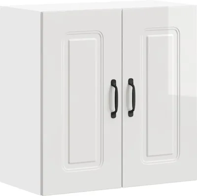 Produktbild von vidaXL Küchen-Hängeschrank Kalmar Hochglanz-Weiß Holzwerkstoff