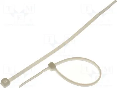Immagine prodotto di 100 fascette stringicavo, fascette stringicavo, larghezza: 2,5 mm, resistenza: 78,5 N, lunghezza: 142 mm