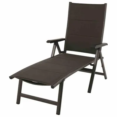 Produktbild von MWH Gartenliege / Klappliege Futosa Alu anthrazit/d.grau
