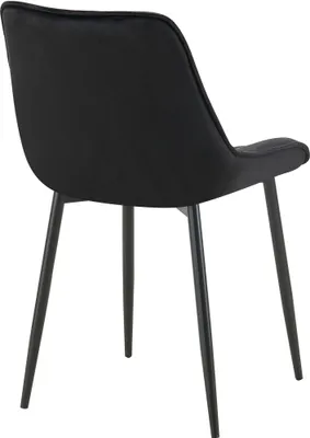 Produktbild von Esszimmerstuhl HLO-CP130 Samt schwarz