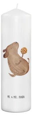 Produktbild von Mr. & Mrs. Panda Kerze Hund Keks 29 x 8 cm XL - Weiß - Geschenk, Stumpenkerze, Wachskerze, Hungrig, Hundekekse, Zylinderkerze, glücklich, Erinnerungskerze, Hundemama