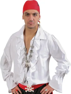 Produktbild von Piratenhemd weiß XXXL