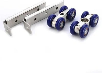 Produktbild von Schiebetürrolle mit 4 Rädern für den Einsatz zu Hause, geeignet für Holztüren