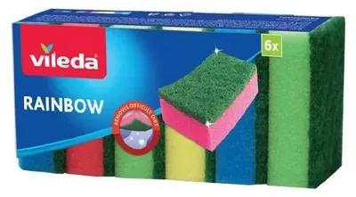 Zdjęcie produktu dla Gąbki VILEDA Rainbow, 6 sztuk