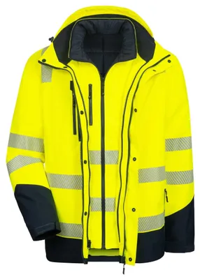 Produktbild von NITRAS Warnschutzjacke 5 in 1 Gr. XL gelb