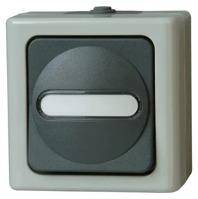 Produktbild von Kopp 560856002, Tasten, Schwarz, Weiß, Thermoplast, IP44, 250 V, 10 A