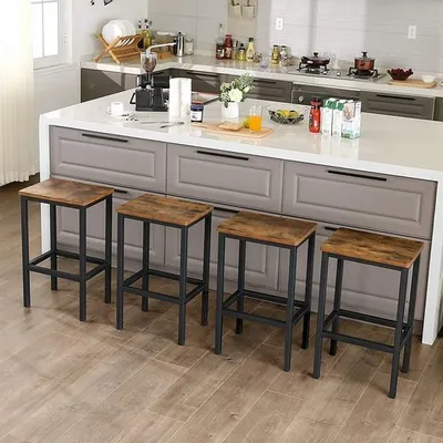 Produktbild von VASAGLE Barhocker Barstühle (Set, 2 St., 2er), bis 120kg belastbar