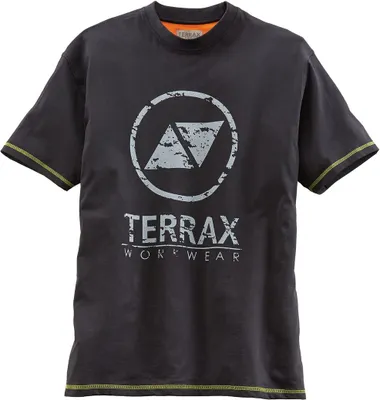 Produktbild von Herren T-Shirt Terrax Workwear Gr.L schwarz/limette TERRAX