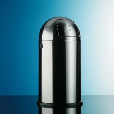 Produktbild von Naber Pushboy. Abfallsammler, neusilber.  - Mülleimer