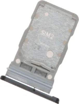 A close-up, isolated shot of a SIM card tray holder.