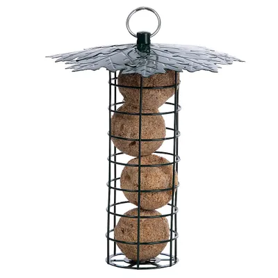 Produktbild von Esschert Design Vogelfutterhaus mit Baldachin - Metall - 23 cm