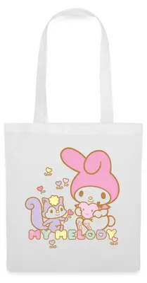 Produktbild von Spreadshirt My Melody Pflückt Mit Risu Stoffbeutel, One size, Weiß