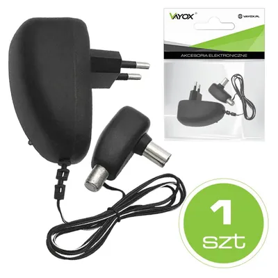 Zdjęcie produktu dla zasilacz antenowy 12V z gniazdem "F" VZ-3 Vayox PAK.