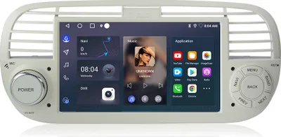Obrázok produktu pre Einbau-Navigationsgeräte 7 ''Carplay 2+32G android13 autoradio für Fiat 500 2007-2015 GPS SWC WIFI BT RDS DSP DAB+ 1280*720