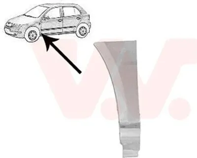 Image de VAN WEZEL Aile avant gauche pour SKODA Fabia I