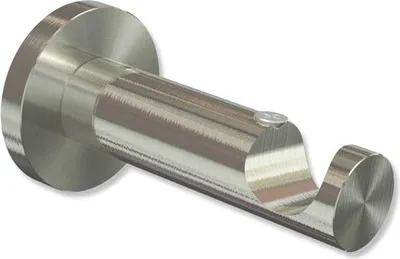 A single curtain rod bracket on a white background.
