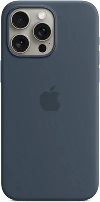 Produktbild von Apple iPhone 15 Pro Max Hülle - Silikon - Soft Case, Backcover - Blau