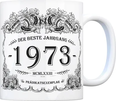 Produktbild von 1973 der beste Jahrgang Kaffeebecher Tasse Kaffeetasse Geburtsjahr Geburtstag