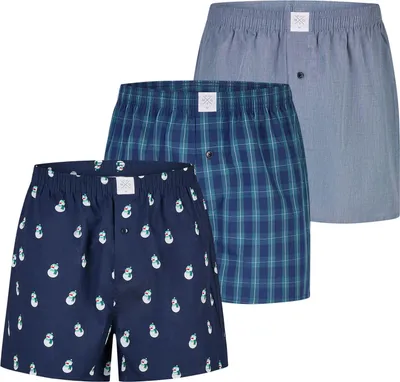 Produktbild von MG-1 Herren Retro Boxer Christmas 3-Pack snowman-6015-greenfilafil - Größe M