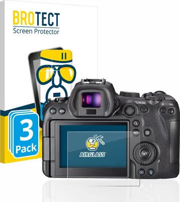 Produktbild von 3x BROTECT Schutzglas für Canon EOS R6 Schutzfolie Panzer Folie Glas Display Schutz klar