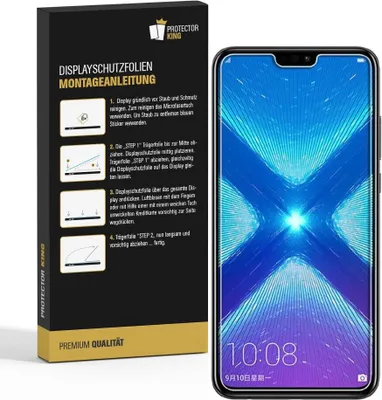 Produktbild von 4x Displayschutzfolie für Huawei Honor 8X ANTI-REFLEX Displayfolie MATT