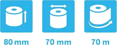 Immagine prodotto di EXACOMPTA 44819E Rotoli termici EXACOMPTA per registratori di cassa, 80 mm x 70 m