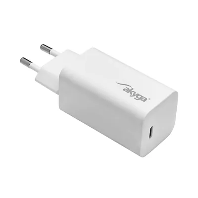 Produktbild von Akyga USB C Ladegerät 65W USB-C Netzteil GaN Schnellladegerät für iPhone Samsung