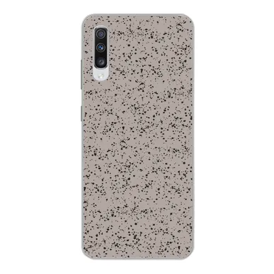 Produktbild von MuchoWow® Handyhülle Schutzhülle Hülle für Samsung Galaxy A70 Polka dots - Schwarz - Grau Silikon Softcase Handy Hülle - Schutzhaube