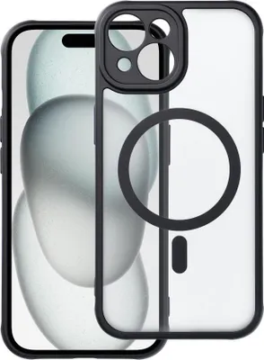 Obrázok produktu pre Puzdro vhodné pre iPhone 15 Full Matte Mag Cover kompatibilné s MagSafe čierne