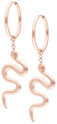 Produktbild von Wildcat Ohrringe - Big Snake Hoops - Roségold - Chirurgenstahl 316L - wasserfest, langlebig, hautverträglich, Roségold