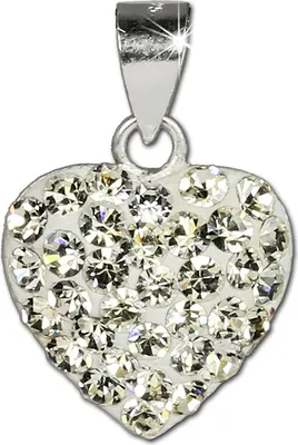 Produktbild von SilberDream Damen-Schmuck Anhänger Herz Kristalle 925 Silber weiß GSH203W