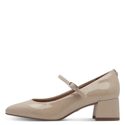 Produktbild von Tamaris Damen Pumps moderne Riemchenpumps Blockabsatz 1-22312-43, Größe:37 EU, Farbe:Beige