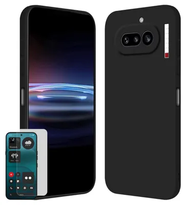 Produktbild von Handy Hülle + 9H Schutzglas für Nothing Phone 4a TPU Set Bundle Cover Schwarz