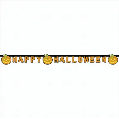 Produktbild von Happy Halloween 'Happy Birthday' Gestanzte Girlande