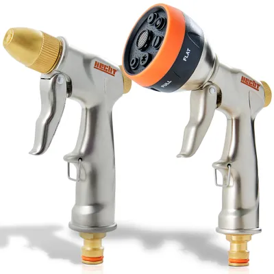 Produktbild von HECHT 02096 Gartenbrause Handbrause | 6 Sprühmuster | Rostfrei | 60 mm Durchmesser
