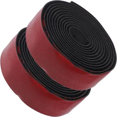 Productafbeelding van Fiets Stuurlint - Grip Tape - Comfortabel Fietsen - Hoge Slijtvastheid - 215x3CM - Rood