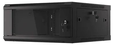 Imagen del producto de Lanberg WF01-6604-10B, Estantería de pared, 4U, 60 kg, 17 kg, Color negro