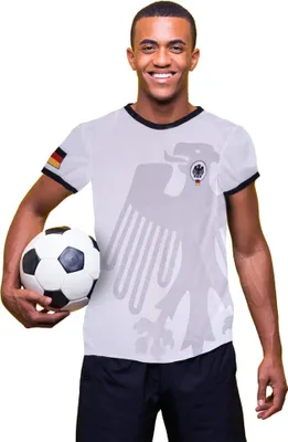 Produktbild von Deutschland Fan T-Shirt weiß, Einheitsgröße 52/54, für Public Viewing EM WM