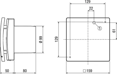 Produktbild von Maico Kleinraumventilator ECA 100 ipro KF